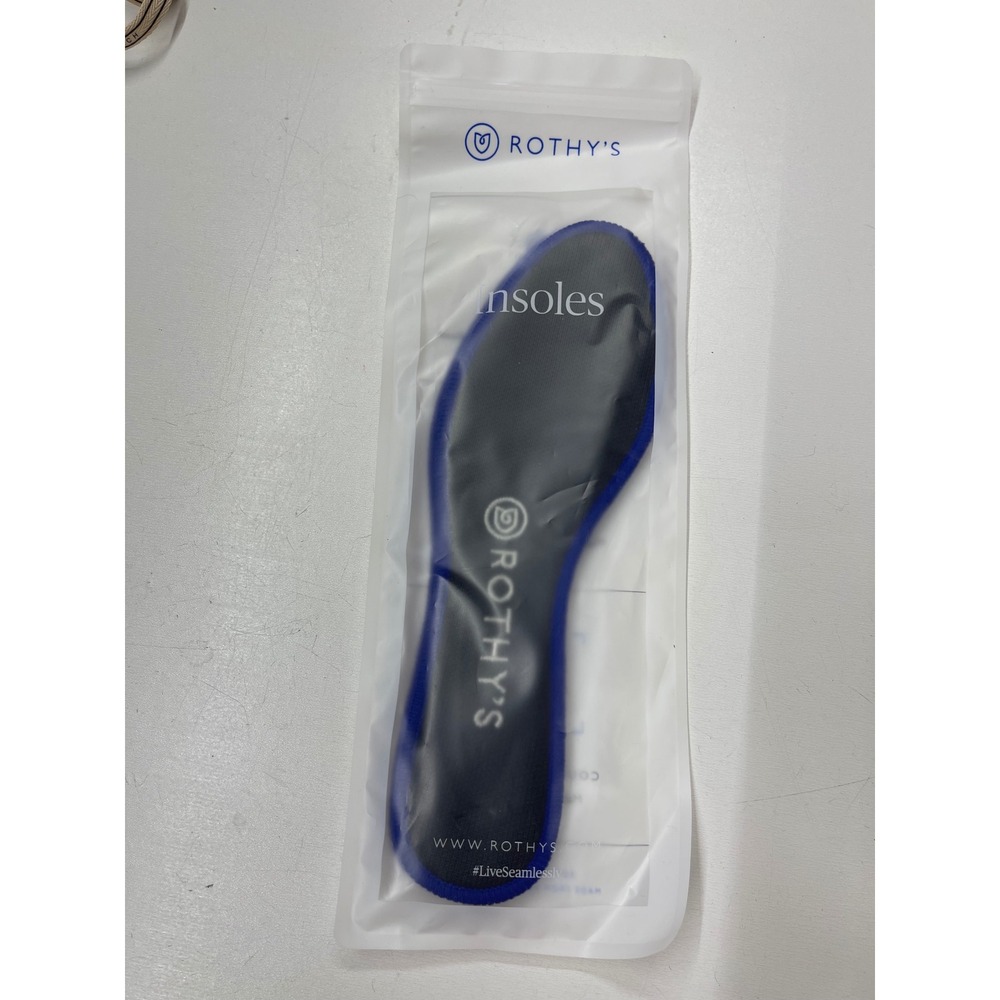 Rothys The Flat Replacement Insoles Size 7.5 Blue Black Recycled Foam Inserts